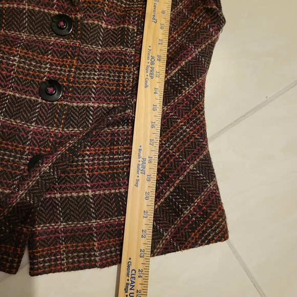 CAbi Wool Blend Plaid Vest Size Medium - Picture 9 of 9